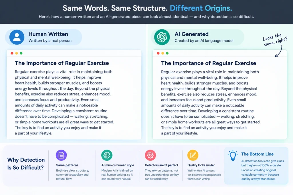 Human writing vs AI generated text detection