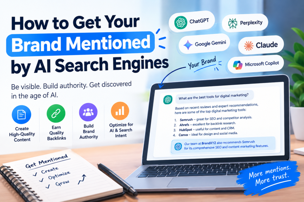 How to get your brand mentioned by AI search engines